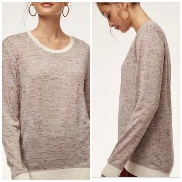 Wilfred crewneck long sleeve sweater size Medium berri aritzia - Picture 1 of 10